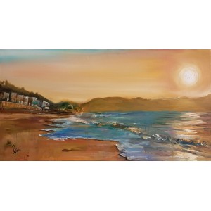 Rabia Ehsaan, 20 x 40 inch, Oil On Canvas, AC-REH-004